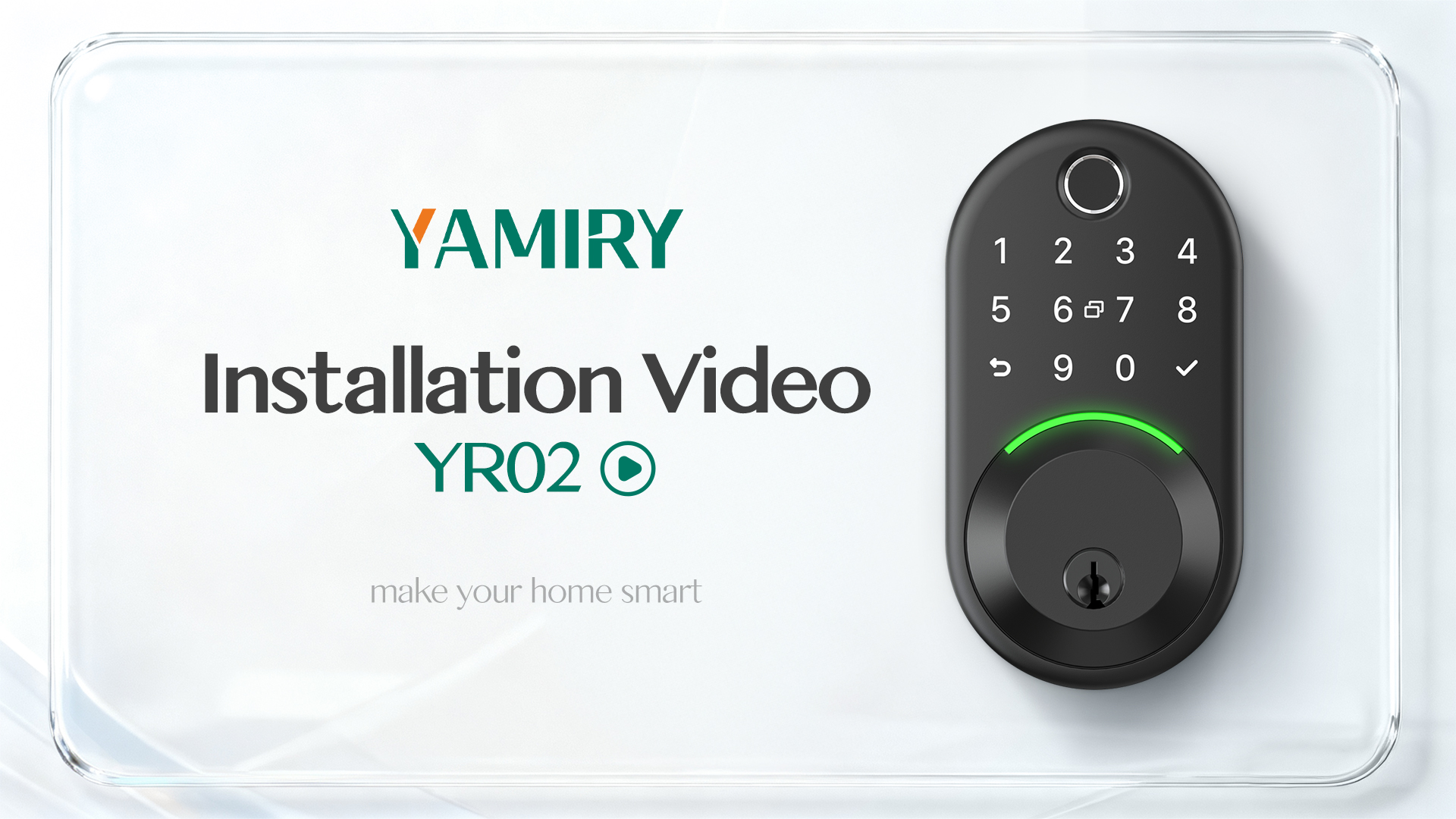 Smart Deadbolt Door Lock with Keypad:Yamiry Fingerprint Keyless